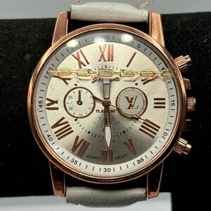 Rose Gold & White Men's Watch